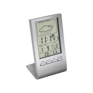 Alarm clock with thermometer